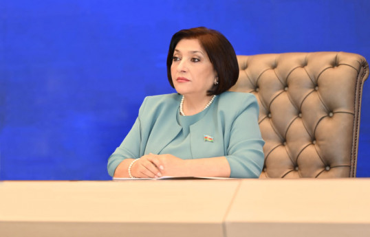 Sahiba Gafarova, Speaker of the Milli Majlis (Parliament)