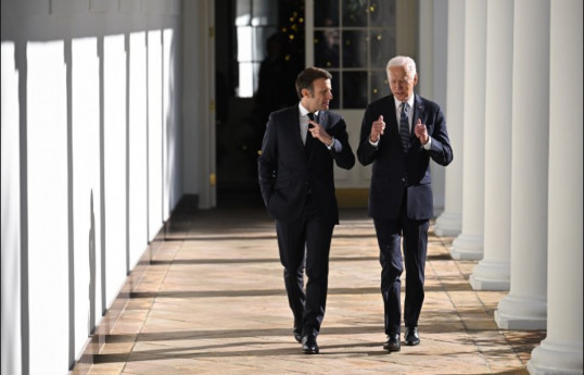 Biden, France's Macron reach agreement on using Russian assets for Ukraine