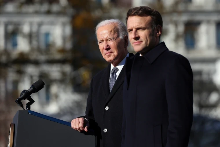 Biden, Macron talk Middle East and Ukraine during ceremonial state visit - Vimarsana News