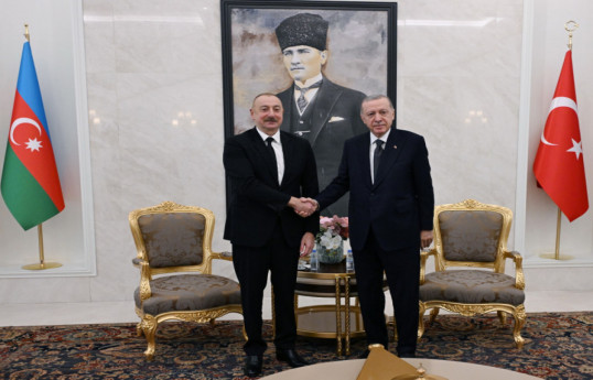 Ilham Aliyev, President of Azerbaijan and President of the Republic of Türkiye Recep Tayyip Erdogan