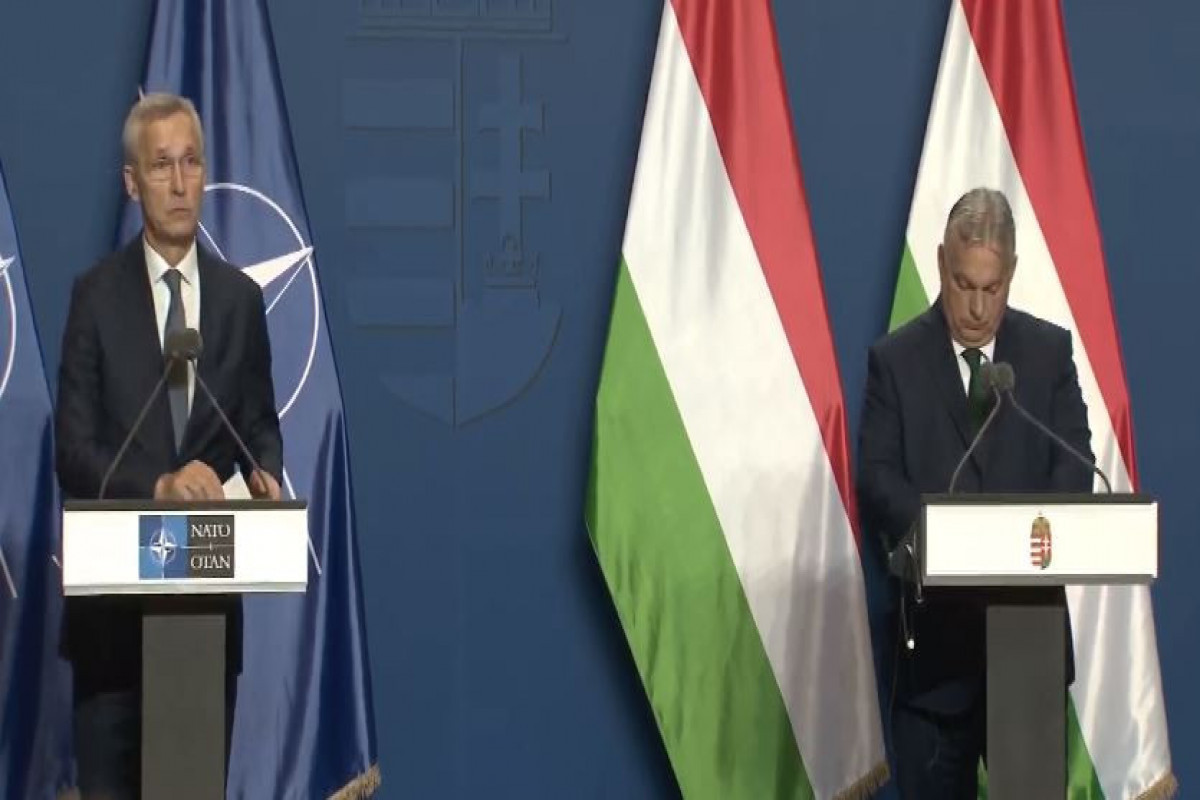 Jens Stoltenberg, NATO Secretary-General and Viktor Orban, Hungarian Prime Minister