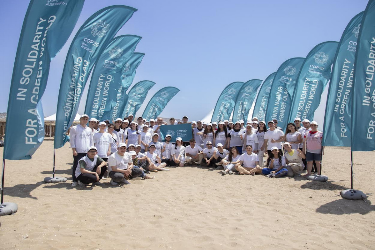 Coastal cleanup initiative organized with COP29 volunteers -<span class="red_color">PHOTO