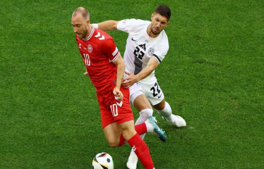 Eriksen scores in Denmark's draw with Slovenia