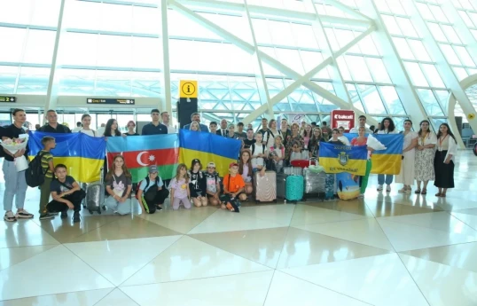 Azerbaijan brings another 30 children from Ukraine to provide them with rehabilitation services -PHOTO 