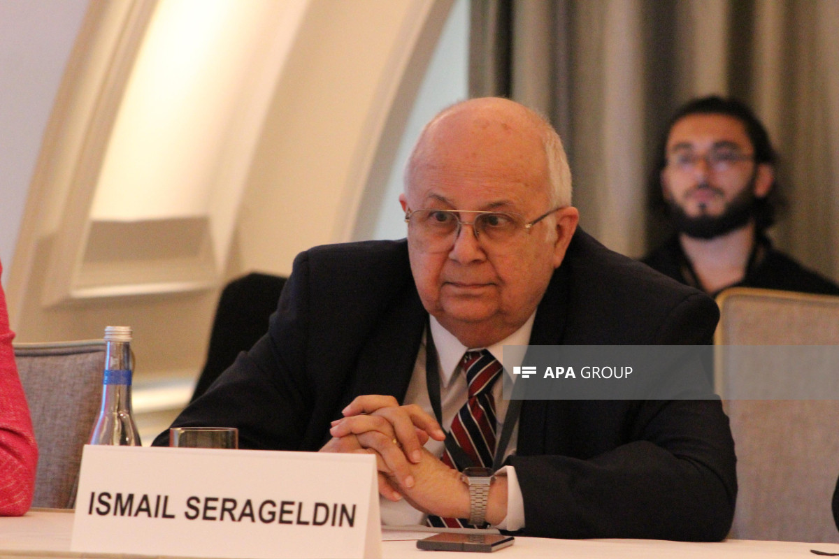 Ismail Serageldin, co-chair of Nizami Ganjavi International Centre (NGIC)