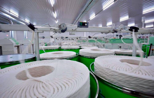 Turkmenistan's large enterprise starts production of cotton yarn