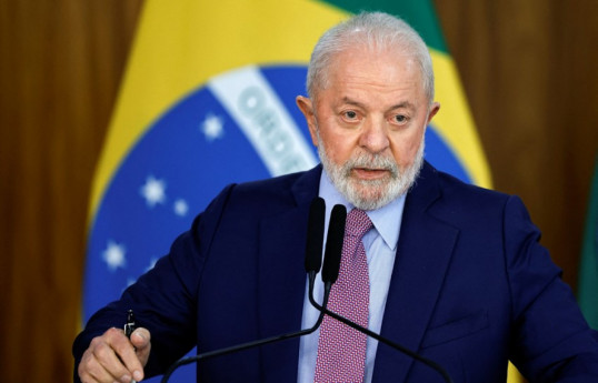 The president of the Federative Republic of Brazil Luiz Inácio Lula da Silva