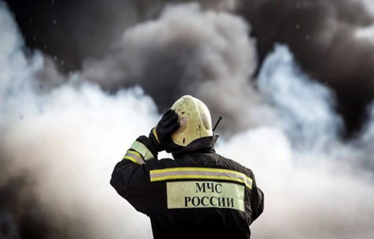 One man jumps to death from inferno near Moscow, media says-VIDEO 