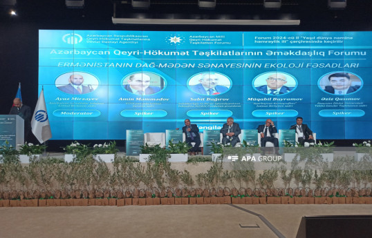 Azerbaijan's Zangilan hosts panel discussion on Environmental consequences of Armenia's mining industry-PHOTO 