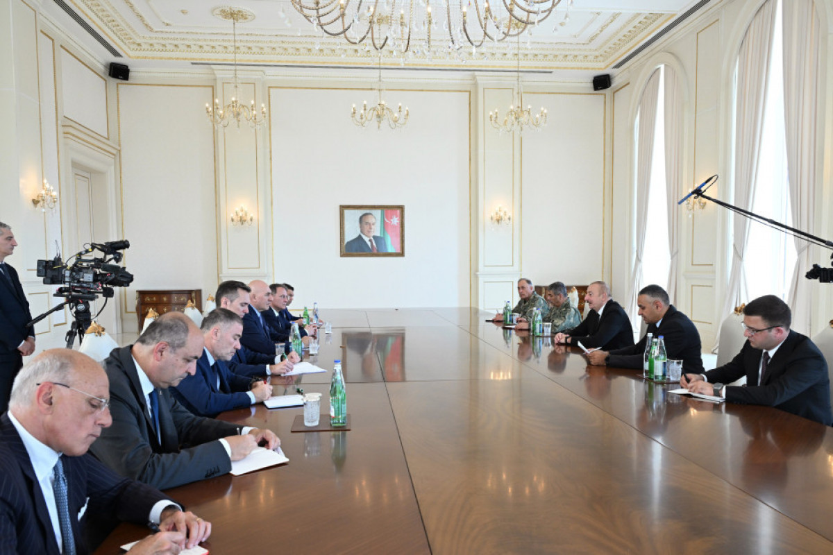 Azerbaijani President receives delegation led by Italy