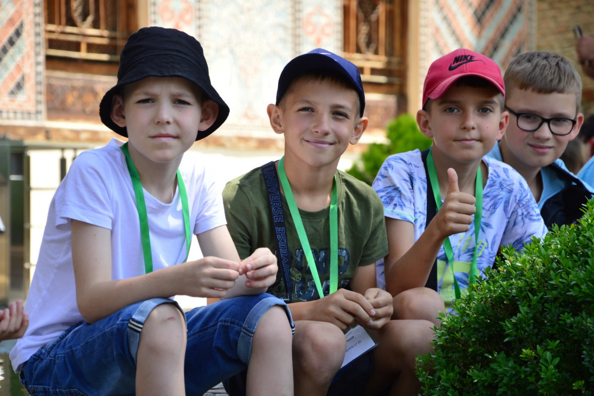 Ukrainian children tour Azerbaijan's Gabala and Shaki