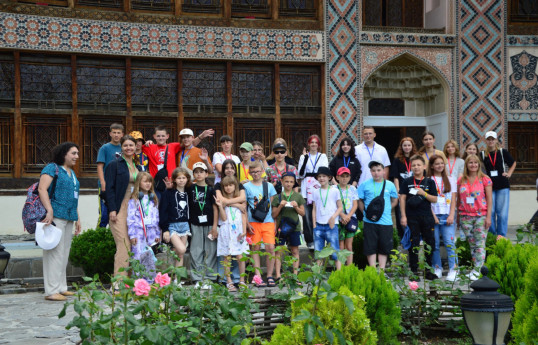 Ukrainian children tour Azerbaijan's Gabala and Shaki