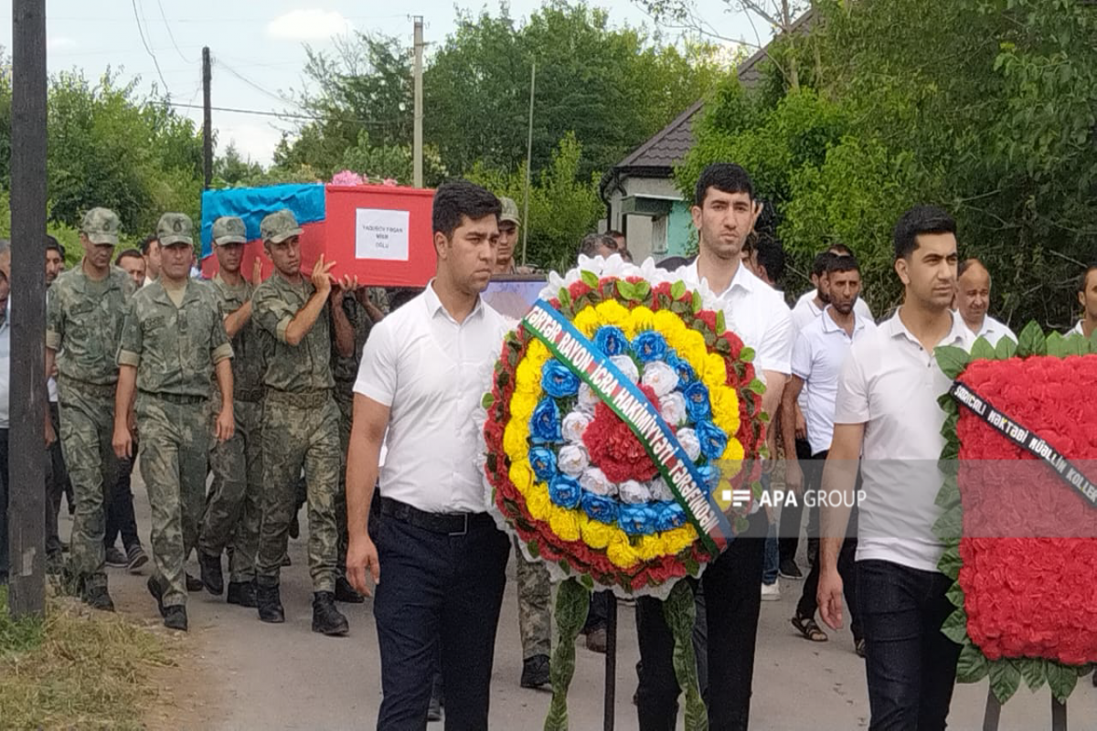 Remains of Fagan Yagubov, I Garabagh War Martyr, laid to rest in Azerbaijan