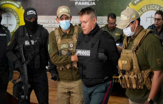 Mutinous Bolivian general taken into custody for six months pending trial