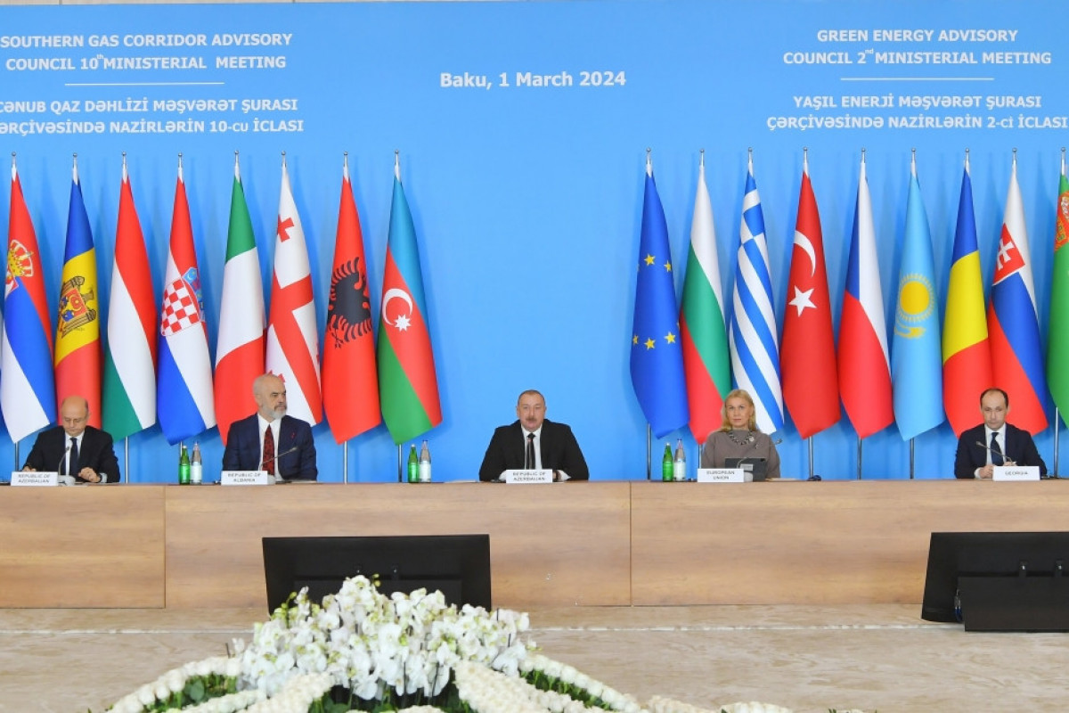 10th SGC Advisory Council Ministerial Meeting was held in Baku, President Ilham Aliyev attended the event -<span class="red_color">PHOTO-<span class="red_color">UPDATED 1