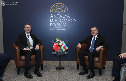 Azerbaijani FM meets President of the Defense Industry Agency of Türkiye