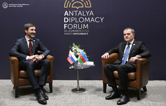Azerbaijani FM meets with Slovak counterpart