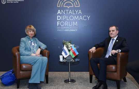 Azerbaijani FM meets with OSCE Secretary General, urges Armenia-UPDATED 