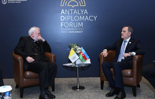 Azerbaijani FM met with Holy See Secretary for Relations with States-UPDATED 