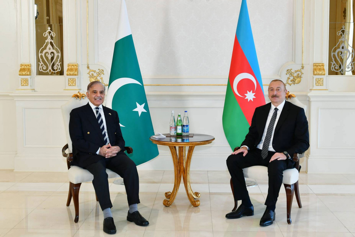 Muhammad Shehbaz Sharif, Prime Minister of the Islamic Republic of Pakistan and Ilham Aliyev, President of the Republic of Azerbaijan