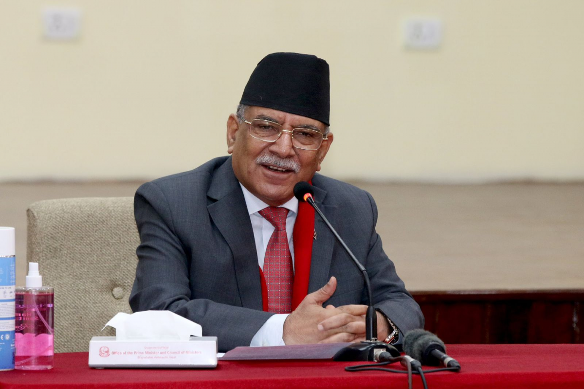 Pushpa Kamal Dahal, Prime Minister of Nepal