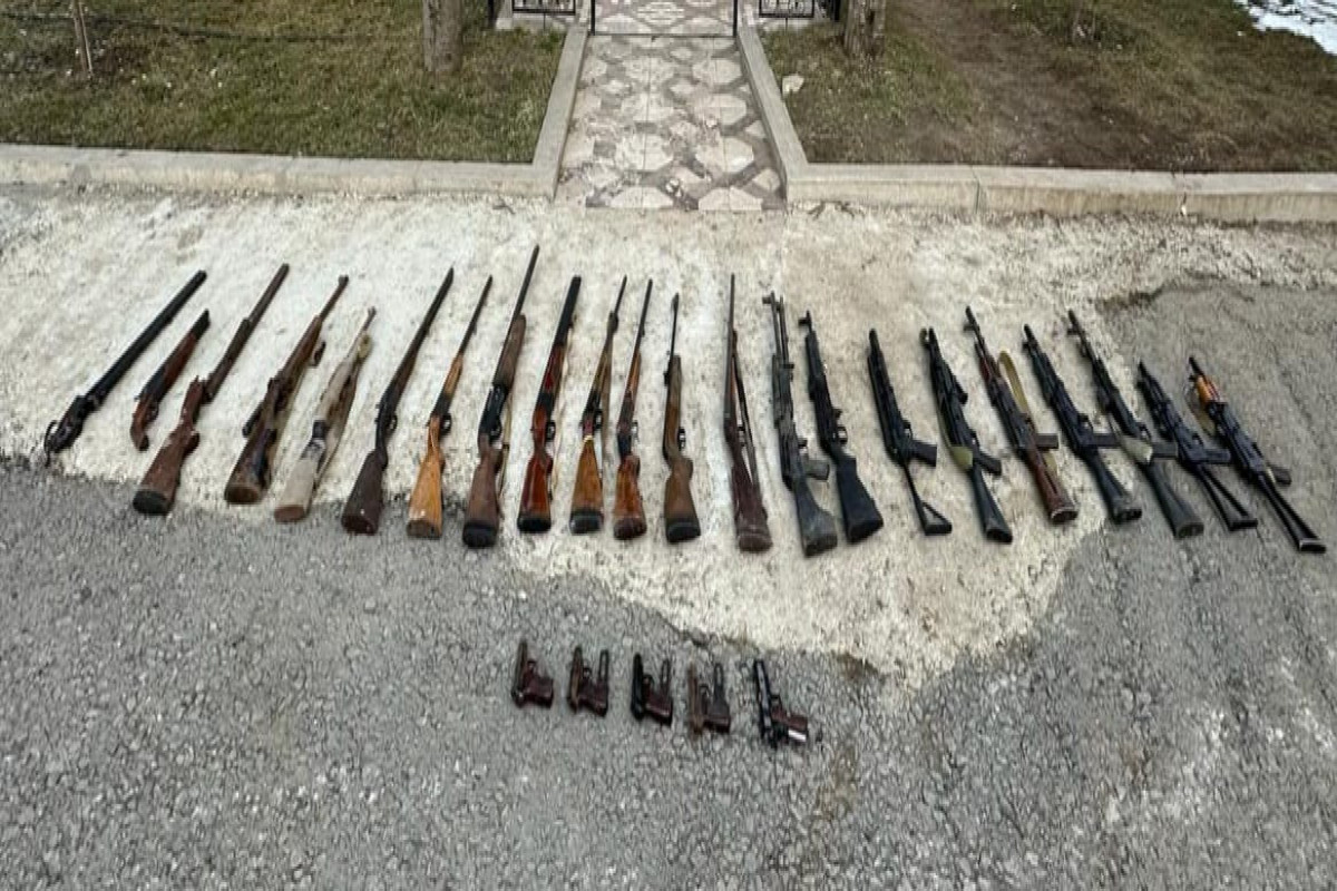 Azerbaijani police found numerous weapons in Shusha city