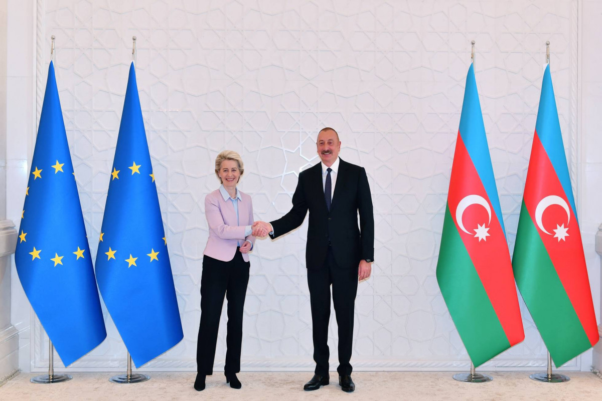 Ursula von der Leyen, President of the European Commission and Ilham Aliyev, President of the Republic of Azerbaijan