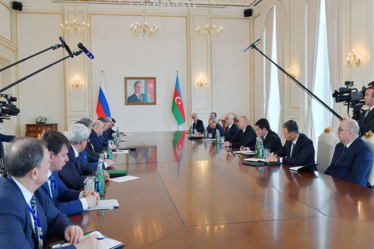 President of Azerbaijan Ilham Aliyev held meeting with Prime Minister of Russia-UPDATED-1 