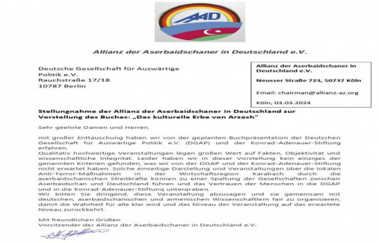 Armenian's event related to "Artsakh" in Germany canceled
