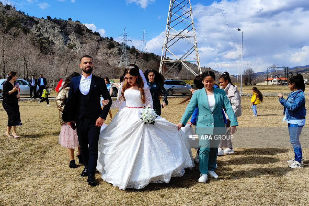 First wedding held in Azerbaijan's Lachin after 32 years-PHOTO 