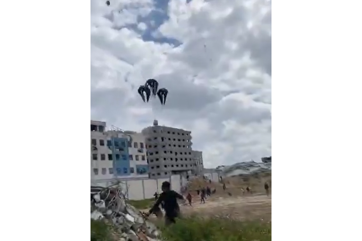 5 people killed in Gaza as aid package parachute fails to deploy-VIDEO 