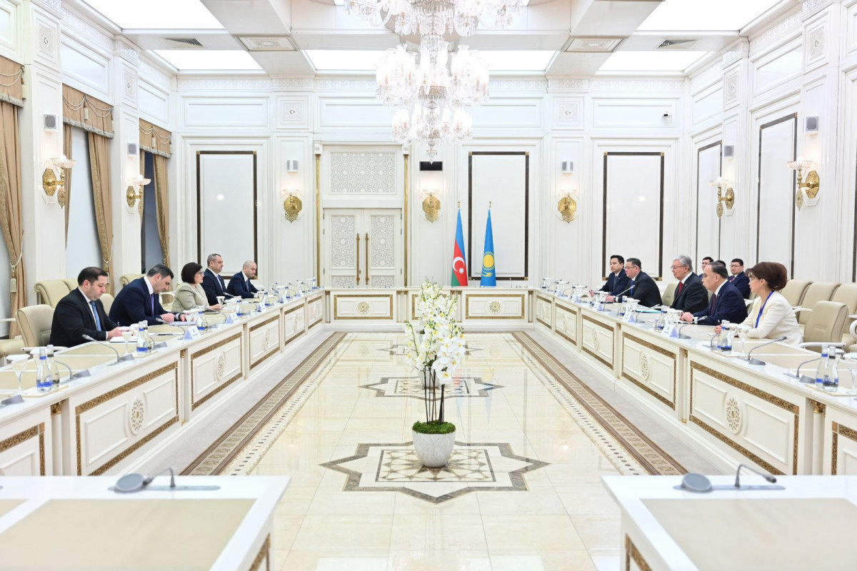 Kazakhstan President meets with Speaker of Azerbaijani Parliament