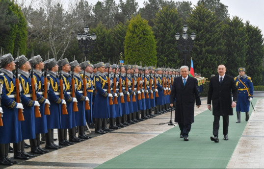 Official welcome ceremony was held for President of Kazakhstan Kassym-Jomart Tokayev