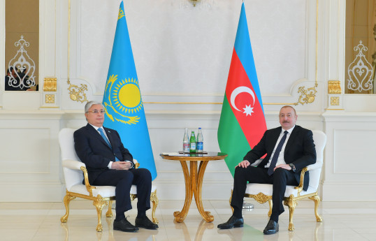 President of Azerbaijan Ilham Aliyev held meeting with President of Kazakhstan Kassym-Jomart Tokayev in limited format -UPDATED 