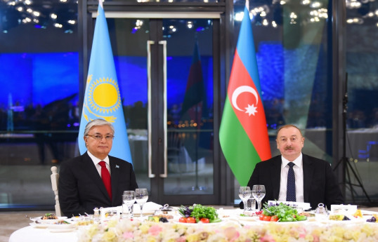 Official reception was held in honor of President of Kazakhstan