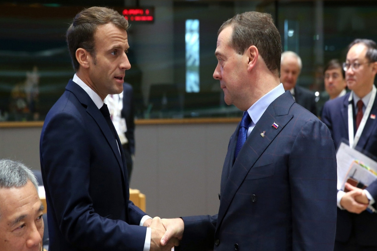 Medvedev switched to French because of Macron