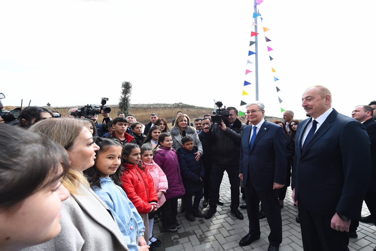 Azerbaijani and Kazakhstani presidents attended opening ceremony of Kurmangazy Children