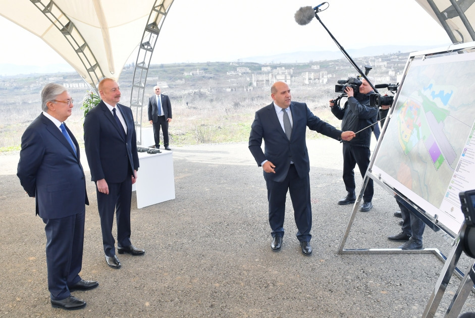 Presidents of Azerbaijan and Kazakhstan viewed master plan of Fuzuli-UPDATED - Vimarsana News