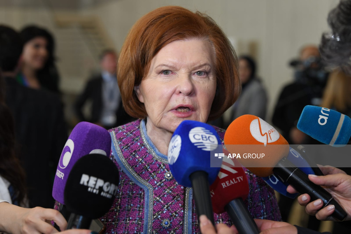 Vayra,Vaira Vīķe-Freiberga the former President of the Republic of Latvia, co-chair of the Nizami Ganjavi International Center