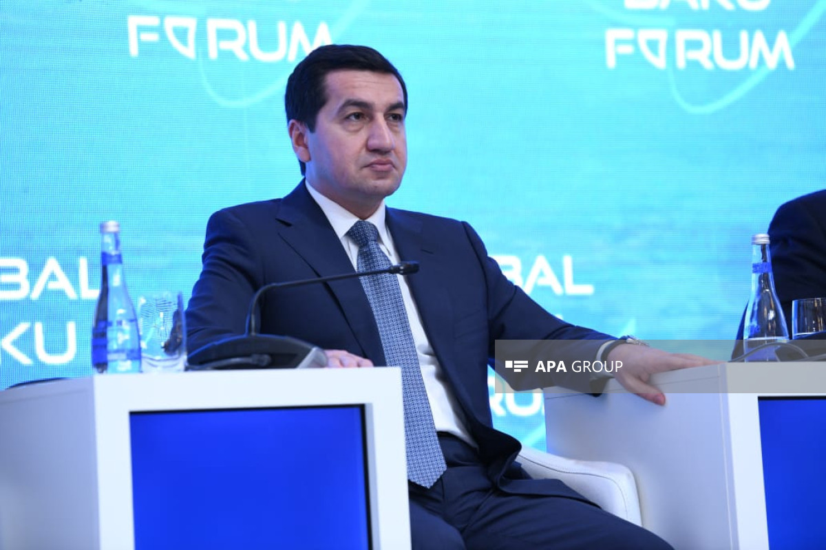 Assistant to the President of the Republic of Azerbaijan, Head of the Department of Foreign Policy Affairs of the Presidential Administration of the Republic of Azerbaijan Hikmat Hajiyev