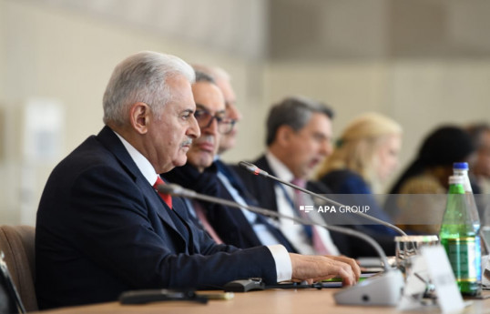 Binali Yıldırım, the Chairman of Council of Elders of the Organization of Turkic States