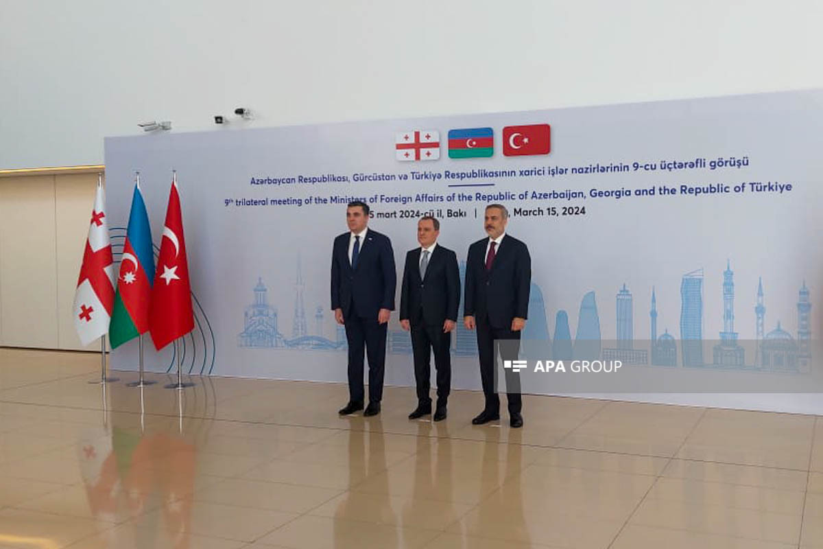 Tripartite meeting of FMs of Azerbaijan, Georgia and Türkiye kicks off in Baku -VIDEO 