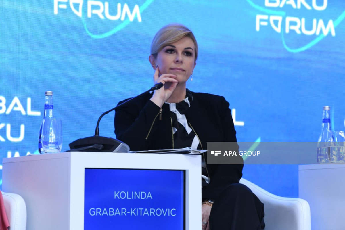 Kolinda Grabar-Kitarović, the former President of Croatia, assistant secretary general for public diplomacy at NATO under Secretaries General in 2011-2014, co-chair of the Global Preparedness Monitoring Board (GPMB)