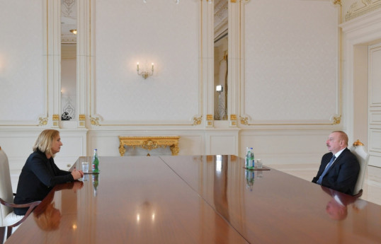 President of the Republic of Azerbaijan Ilham Aliyev has received Tzipi Livni, the former Minister of Foreign Affairs of Israel