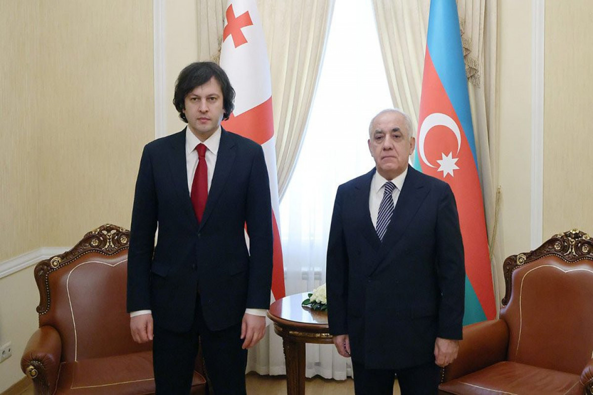 Georgian Prime Minister Irakli Kobakhidze and Ali Asadov, Prime Minister of the Republic of Azerbaijan