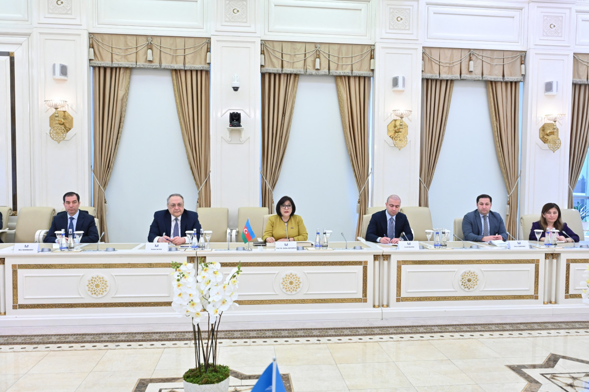 Speaker of Azerbaijani Parliament receives President of 78th Session of UN General Assembly