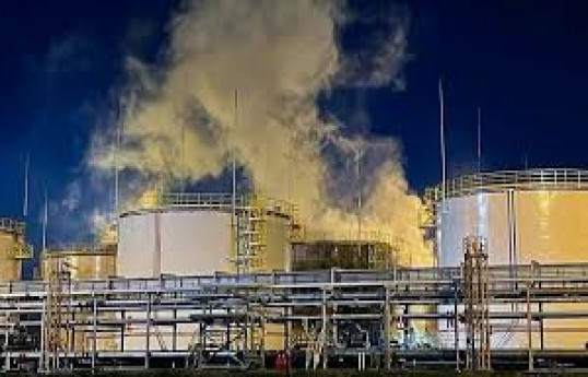 Ukrainian drones attack oil refinery in Russia's Krasnodar Territory