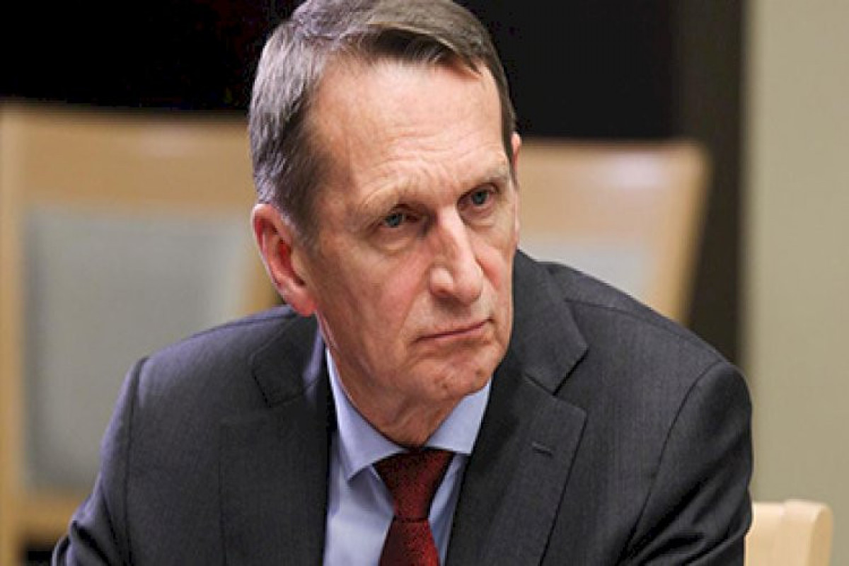 Sergey Naryshkin, Director of the Russian Foreign Intelligence Service (SVR)