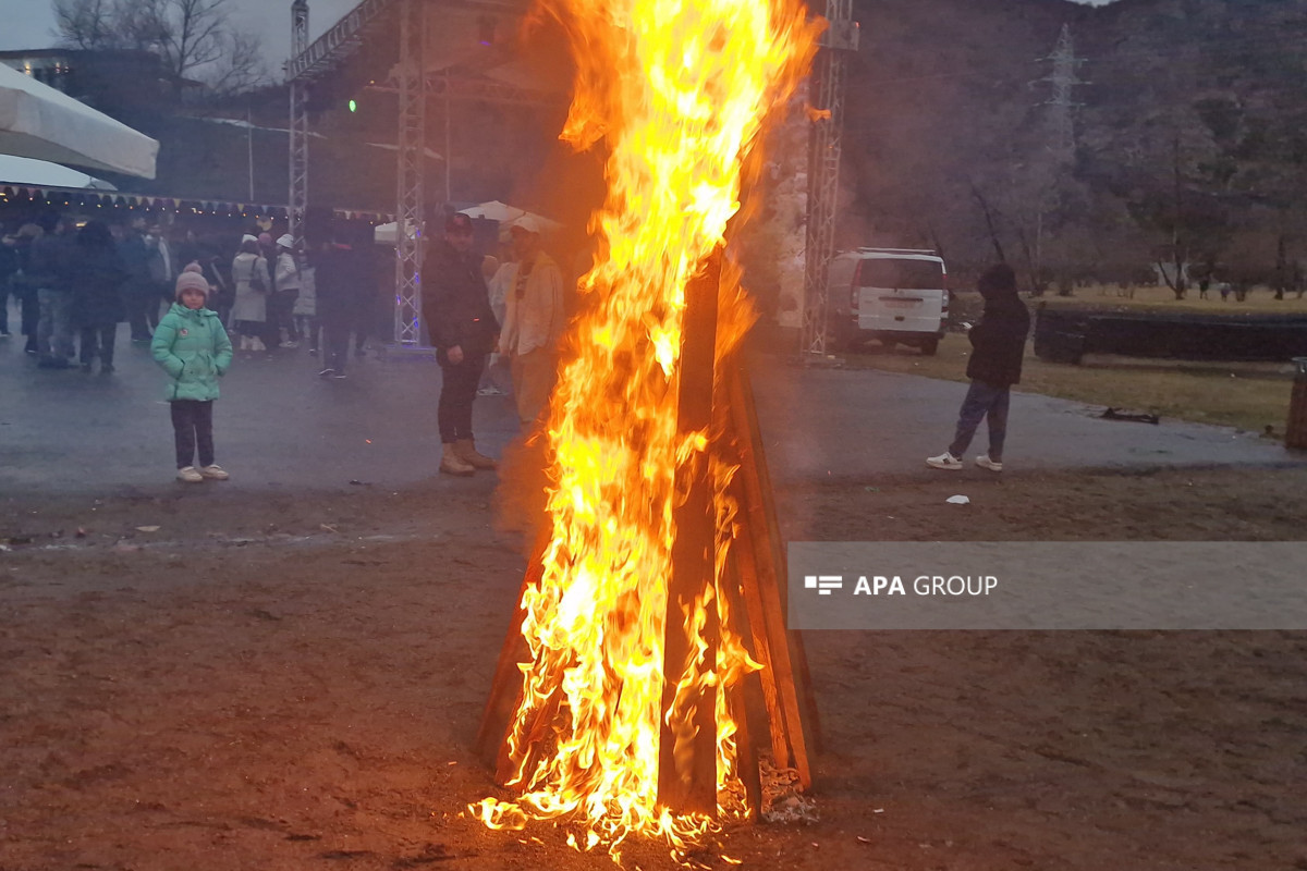 Last Tuesday bonfire lit in Azerbaijan