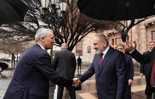 Jens Stoltenberg, NATO Secretary General and Nikol Pashinyan, Prime Minister of Armenia